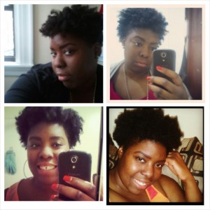 My first month of embracing my natural hair. Spring 2013
